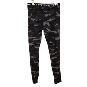 Energy Performance Women's Black Gray Camo "Take A Risk" Leggings Size Medium